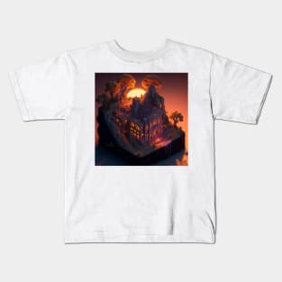 My small worlds : Sunset mansion Kids T-Shirt